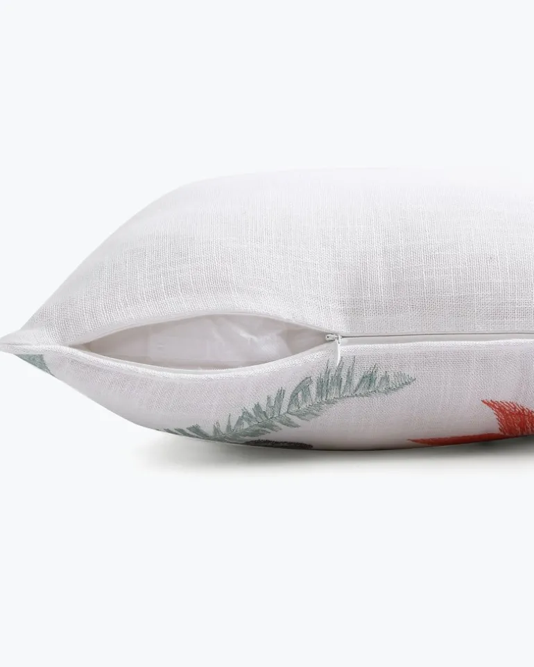 Acapulco Palms Embroidered Pillow