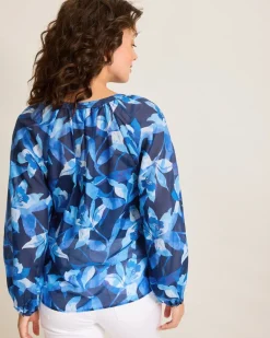 Agua Amara Seaside Brights Peasant Top