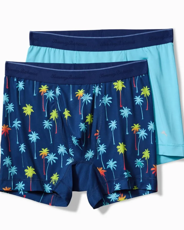 Aloha Print Tech Boxer Briefs - 2-Pack