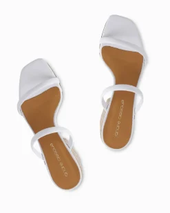 André Assous Joie White Block Heels