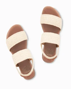 André Assous Nigella Natural Stretch-Raffia Featherweights™ Sandals