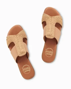 André Assous Noor Natural Stretch-Raffia Featherweights™ Sandals