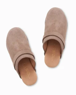 André Assous Olivia Desert Taupe Suede Featherweights™ Clogs