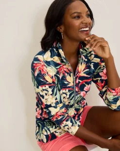 Aruba Flora Amora Half-Zip Sweatshirt