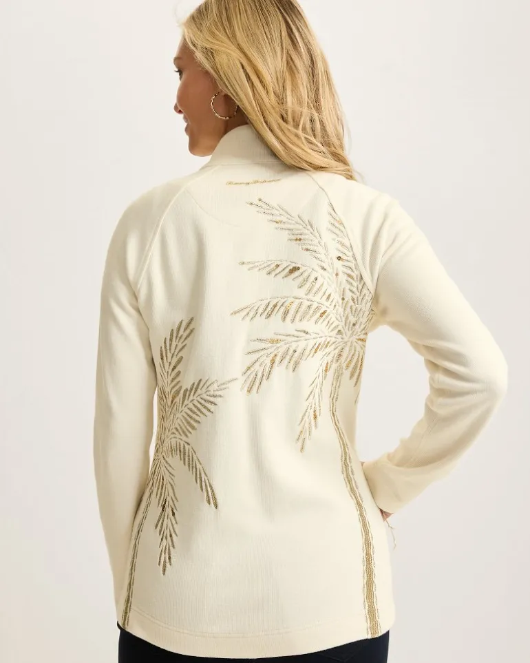 Aruba Portico Palma Embroidered Full-Zip Sweatshirt
