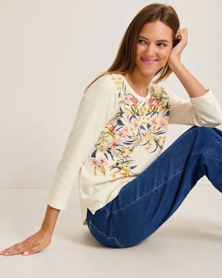 Ashby Isles Flora Amora 3/4-Sleeve T-Shirt