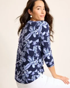 Ashby Isles Hightide Flora 3/4-Sleeve T-Shirt