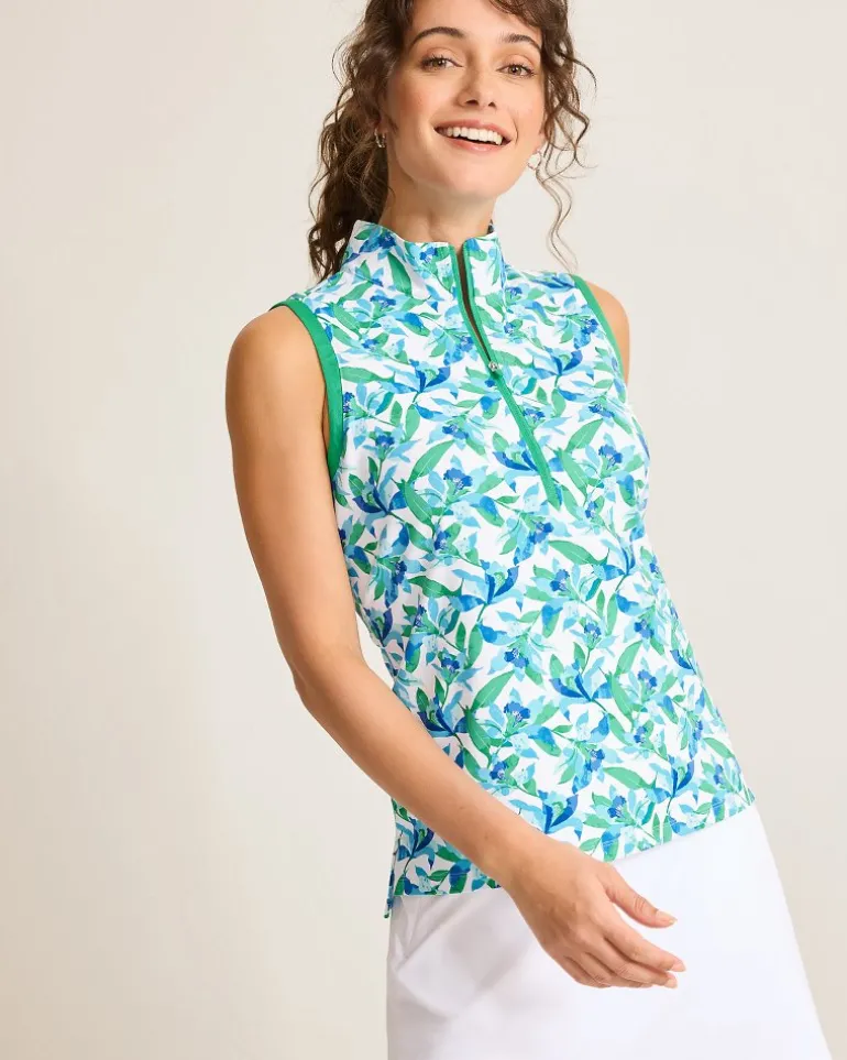 Aubrey Seaside Brights IslandZone® Mock Top