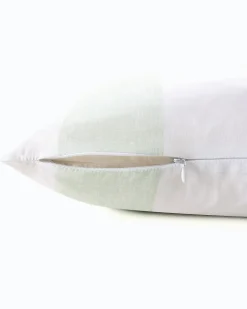 Awning Stripe Green Decorative Pillow