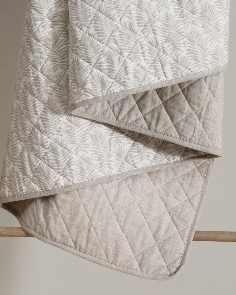 Bahama Fronds Reversible 3-Piece Full/Queen Quilt Set