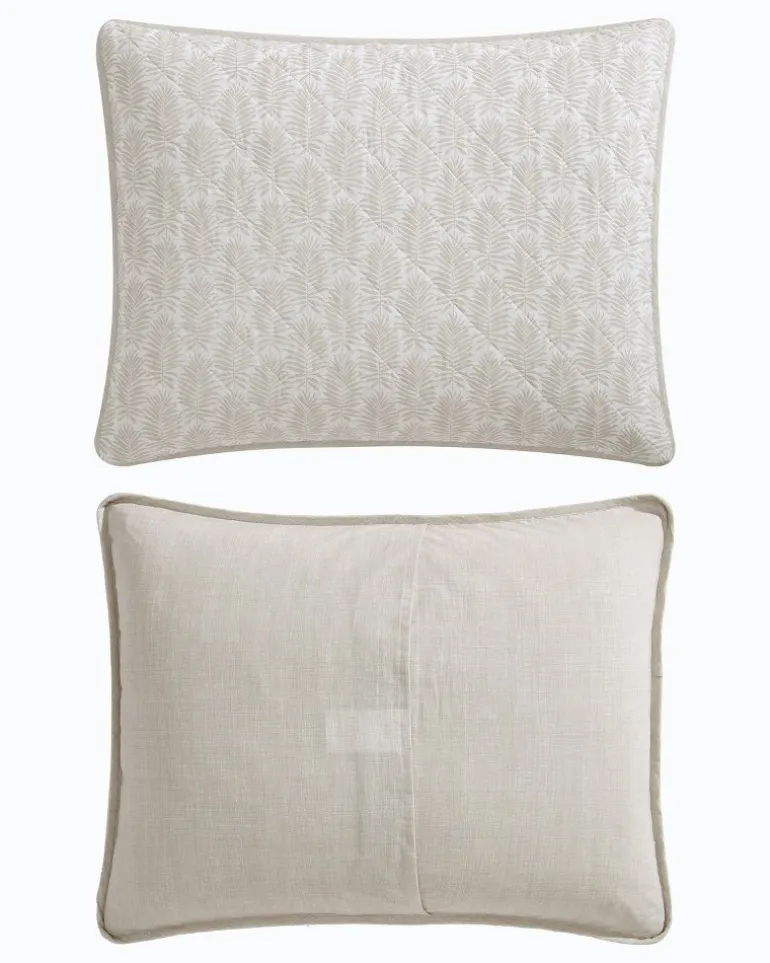 Bahama Fronds Reversible 3-Piece Full/Queen Quilt Set