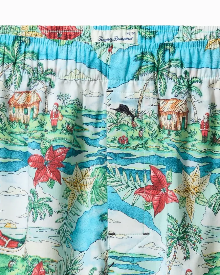 Big & Tall Woven Tropical Print Boxers