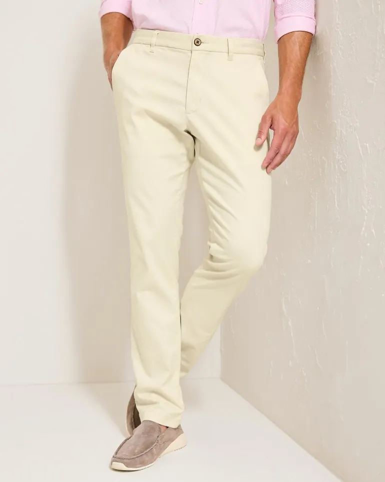 Boracay Flat-Front Chino Pants