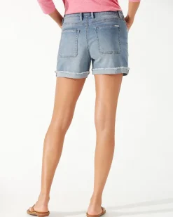 Boracay® Indigo High-Rise 4-Inch Utility Shorts