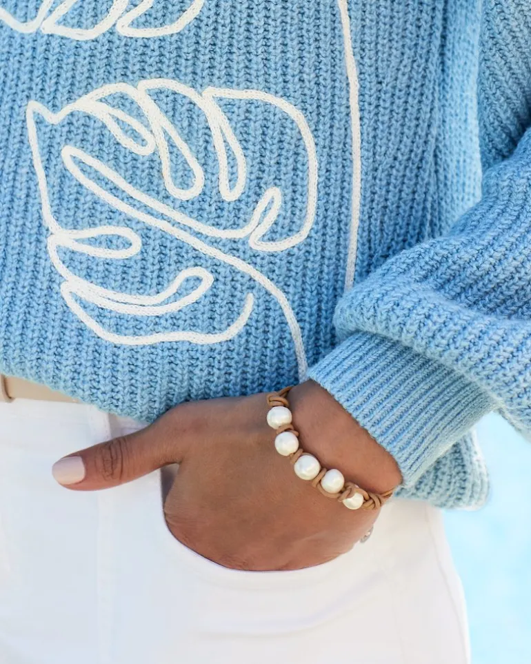 Breezy Beach Crew Sweater