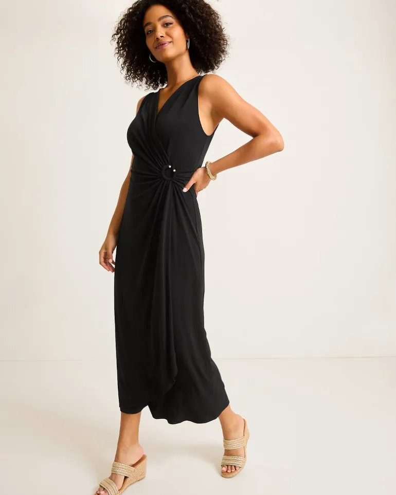 Clara Glimmer Maxi Wrap Dress