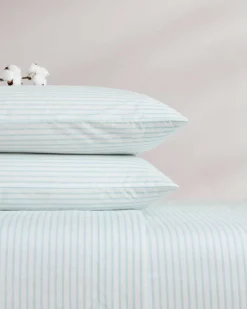 Cool Beach Stripe 4-Piece Queen Sheet Set