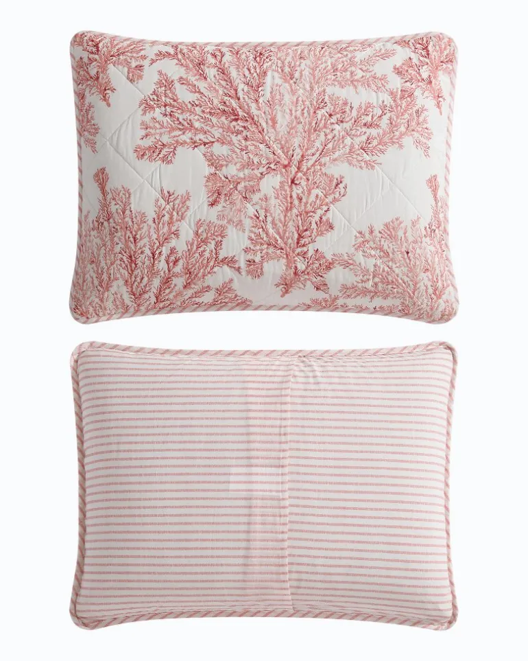 Coral Garden Reversible 2-Piece Twin Quilt Set