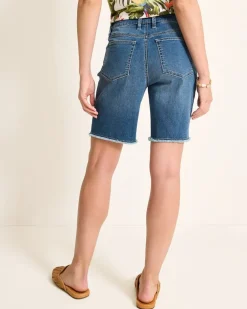 Cut-Off Bermuda Denim Shorts