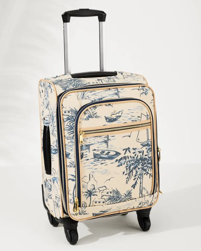 Daise Seascape 20-Inch Rolling Suitcase