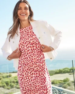 Darcy Jeweled Jaguar Sheath Dress