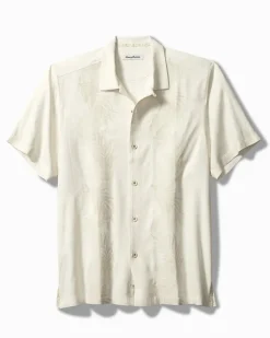 Del Palms Embroidered Silk Camp Shirt