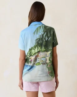 Disney Coastal Cruisin' Silk Camp Shirt