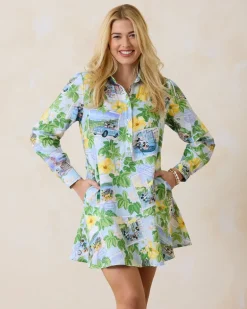 Disney Coastalina Postcard to Paradise Linen Dress