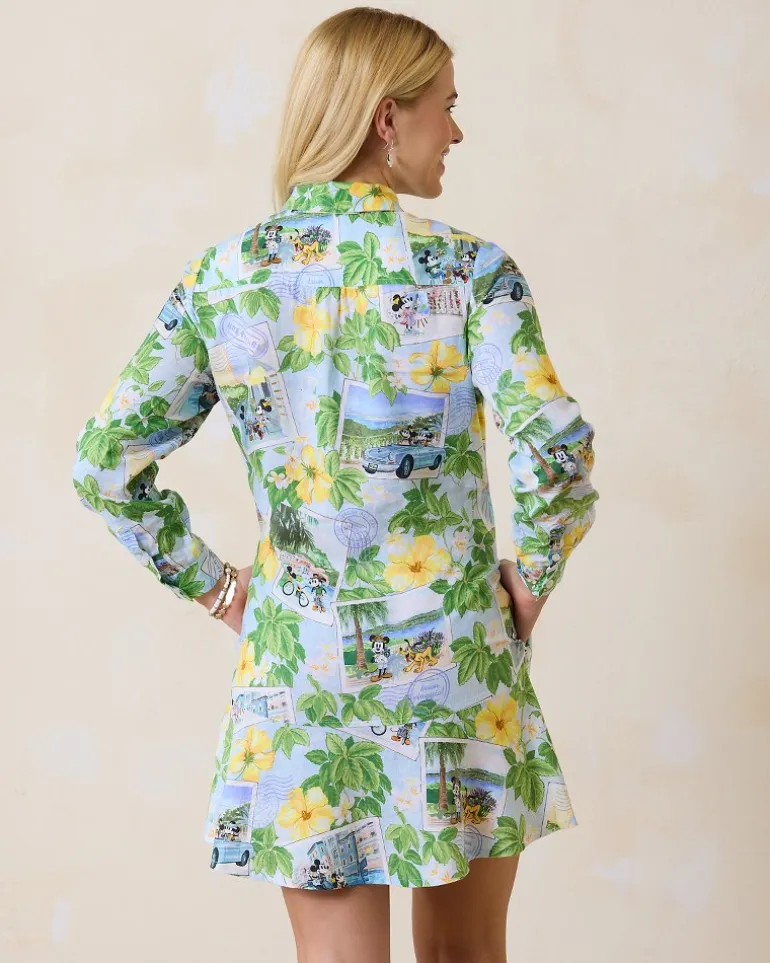 Disney Coastalina Postcard to Paradise Linen Dress