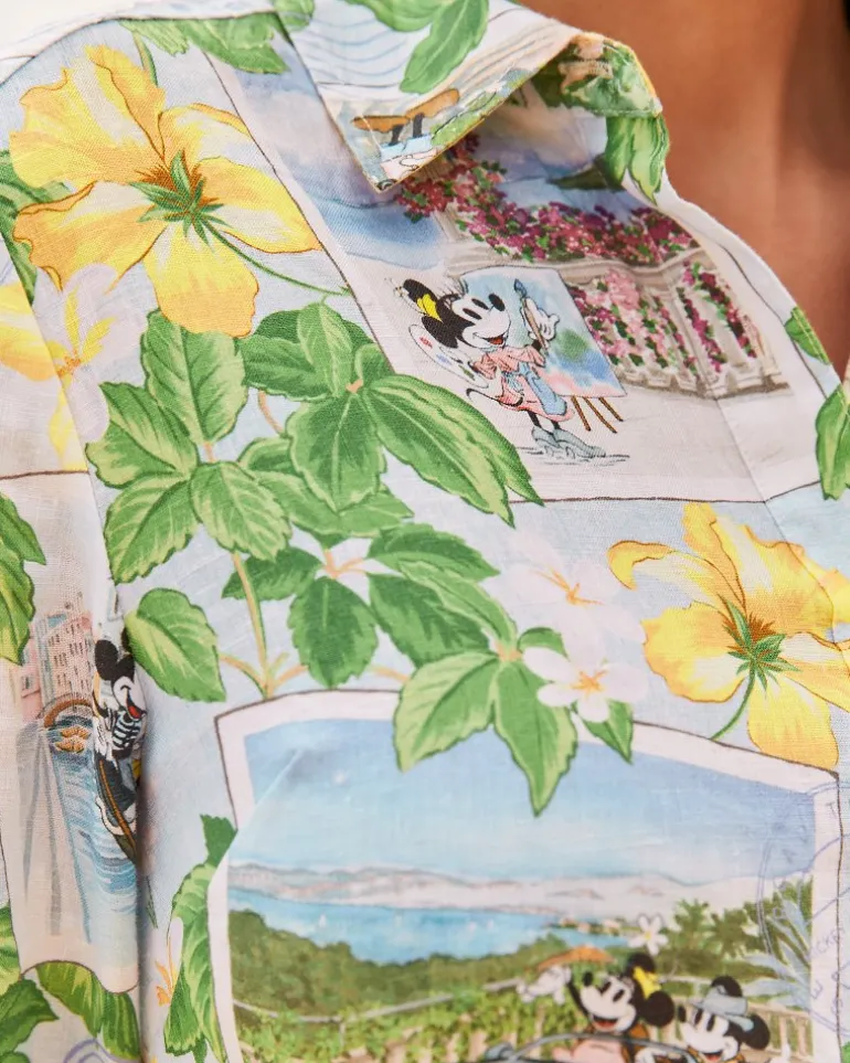 Disney Coastalina Postcard to Paradise Linen Dress