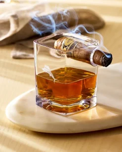 Etched Marlin Corkcicle® Cigar Glass