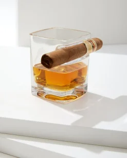 Etched Marlin Corkcicle® Cigar Glass