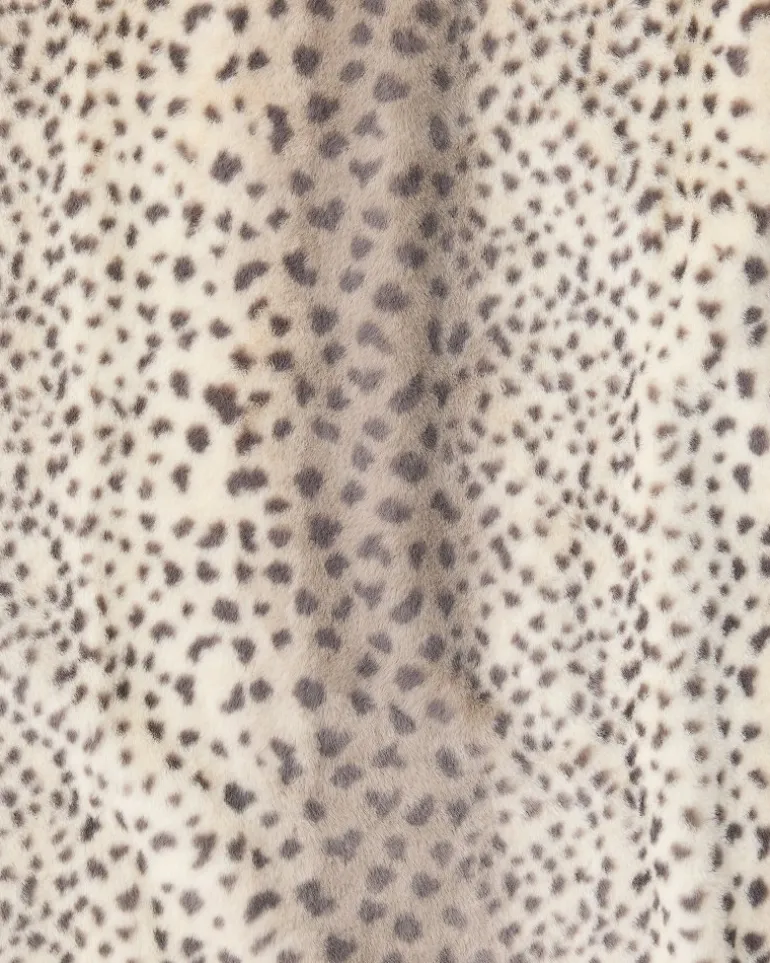 Faux Fur Printed Cheetah Throw