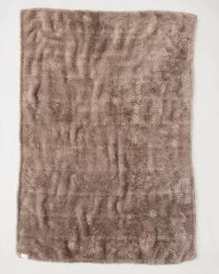 Faux Sable Mink Knit Throw