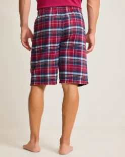 Flannel Plaid Pajama Shorts