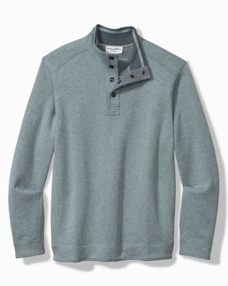 Flip Coast Reversible Snap Mock Sweatshirt