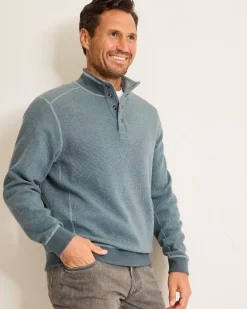 Flip Coast Reversible Snap Mock Sweatshirt