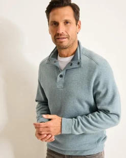 Flip Coast Reversible Snap Mock Sweatshirt