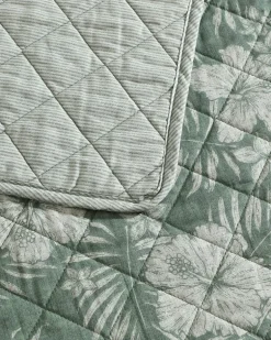 Hibiscus Jungle Reversible 3-Piece King Quilt Set