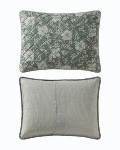 Hibiscus Jungle Reversible 3-Piece King Quilt Set