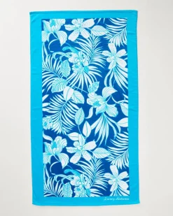 High Tide Hangout & Island Cays Blooms Beach Towels — Set of 2