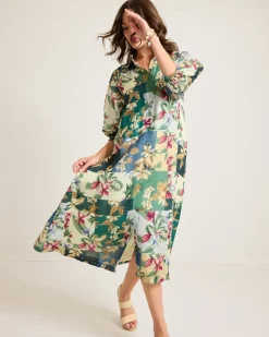 Hightide Flora Midi Shirt Dress