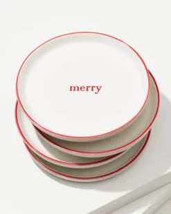 Holiday Appetizer Plates—Set of 4
