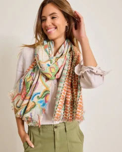 Hypnotic Garden Double Face Scarf