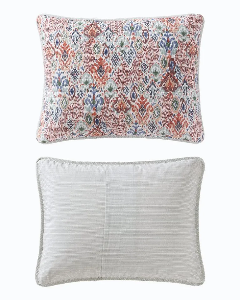 Ikat Tropics Reversible 3-Piece King Quilt Set
