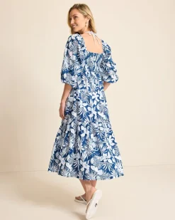 Island Blooms Midi Coverup Dress