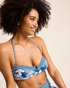 Island Cays Blooms Bandeau Bikini Top