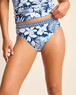 Island Cays Blooms High-Waist Bikini Bottoms