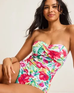 Island Cays Fiesta Bandeau One-Piece Swimsuit
