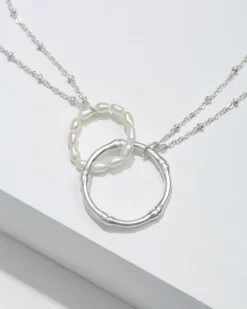 Island Essence Double Loop Bamboo Necklace